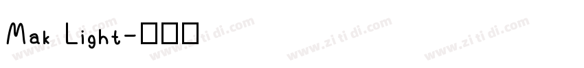 Mak Light字体转换